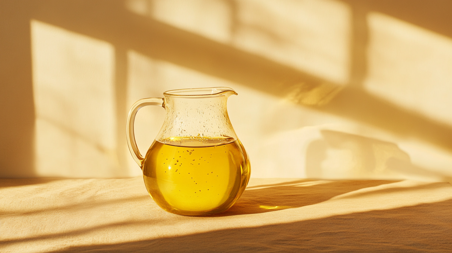 Extra virgin olive oil in glass pitcher — oleocanthal anti-inflammatory science